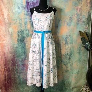 📌Jessica Howard Adorable European City Scenes Dress